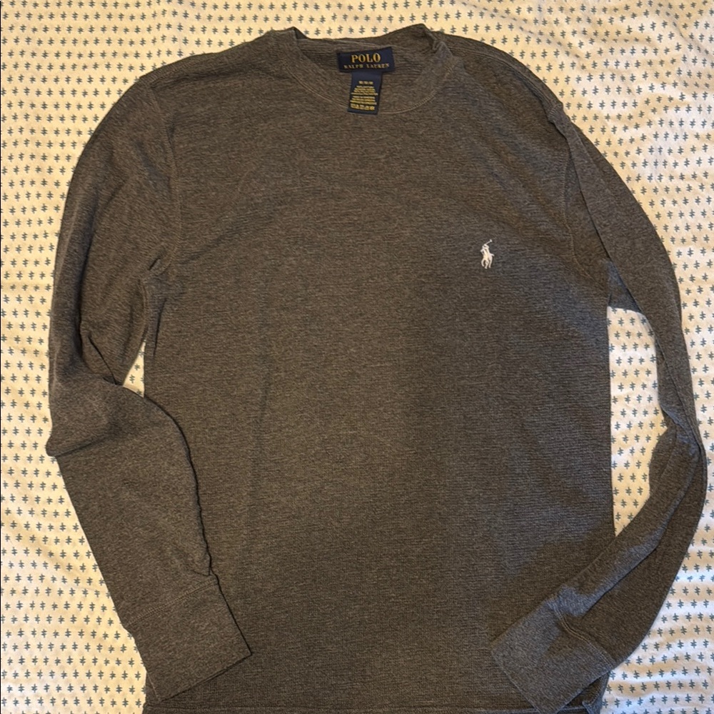 Polo by Ralph Lauren Gray Long Sleeve thermal  Tee